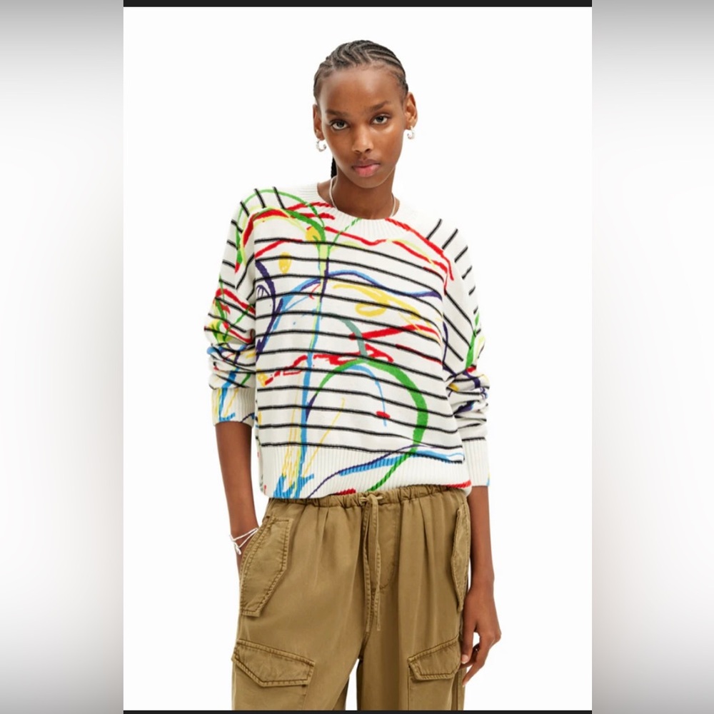 Desigual Multicolor Knit Sweater